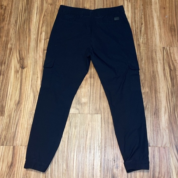 Kenneth Cole women’s large pants Black Cargo stretch jogger pull on Athleisure - Picture 6 of 11